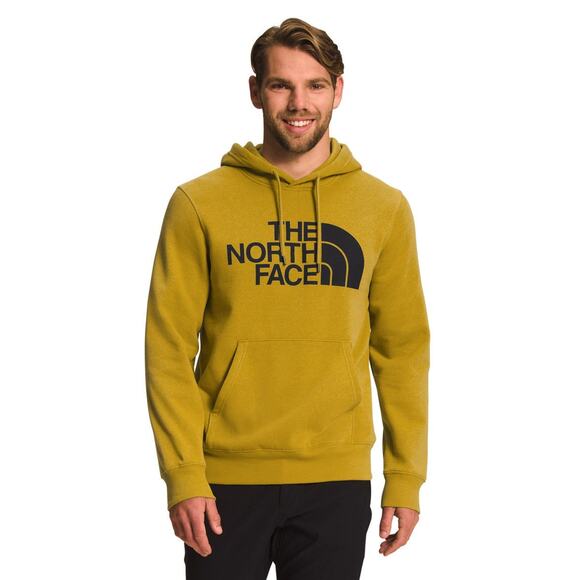 The North Face Men's Half Dome Pullover Hoodie Mineral Gold/TNF Black - XL - Picture 1 of 2